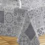 Voir la diapositive 2 : Paris Prix Nappe Toile Cirée  Persane  140x240cm Gris