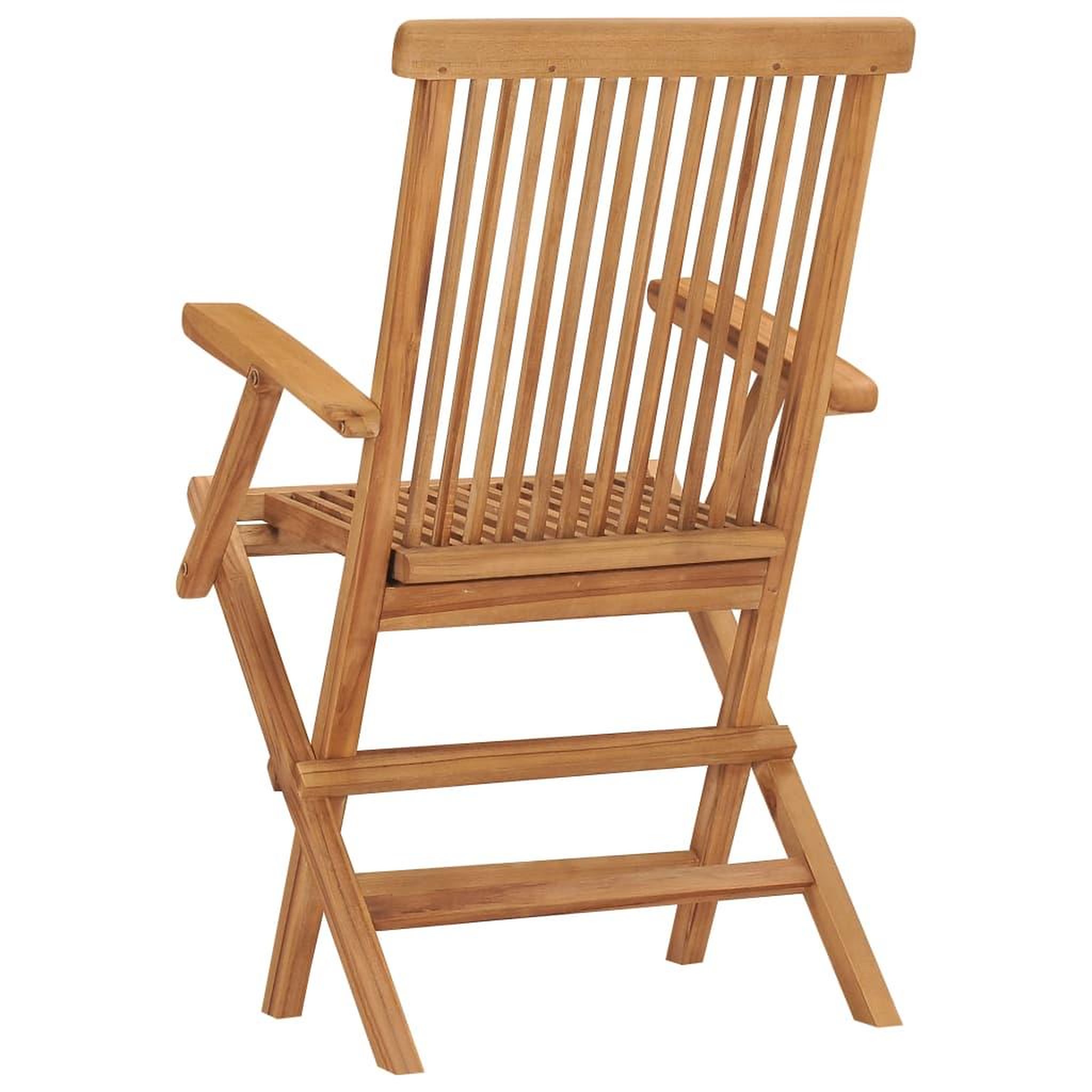 Voir la diapositive 5 : VIDAXL Chaises pliables de jardin lot de 2 Bois de teck solide