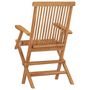 Voir la diapositive 5 : VIDAXL Chaises pliables de jardin lot de 2 Bois de teck solide
