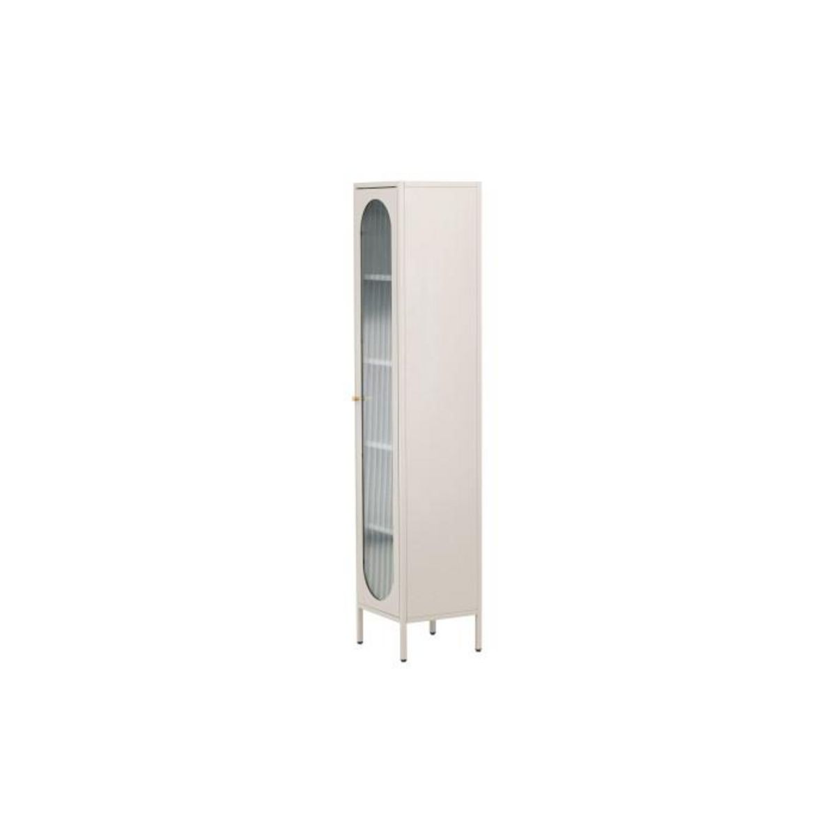 Paris Prix Vitrine Design en Métal  Cali  180cm Beige