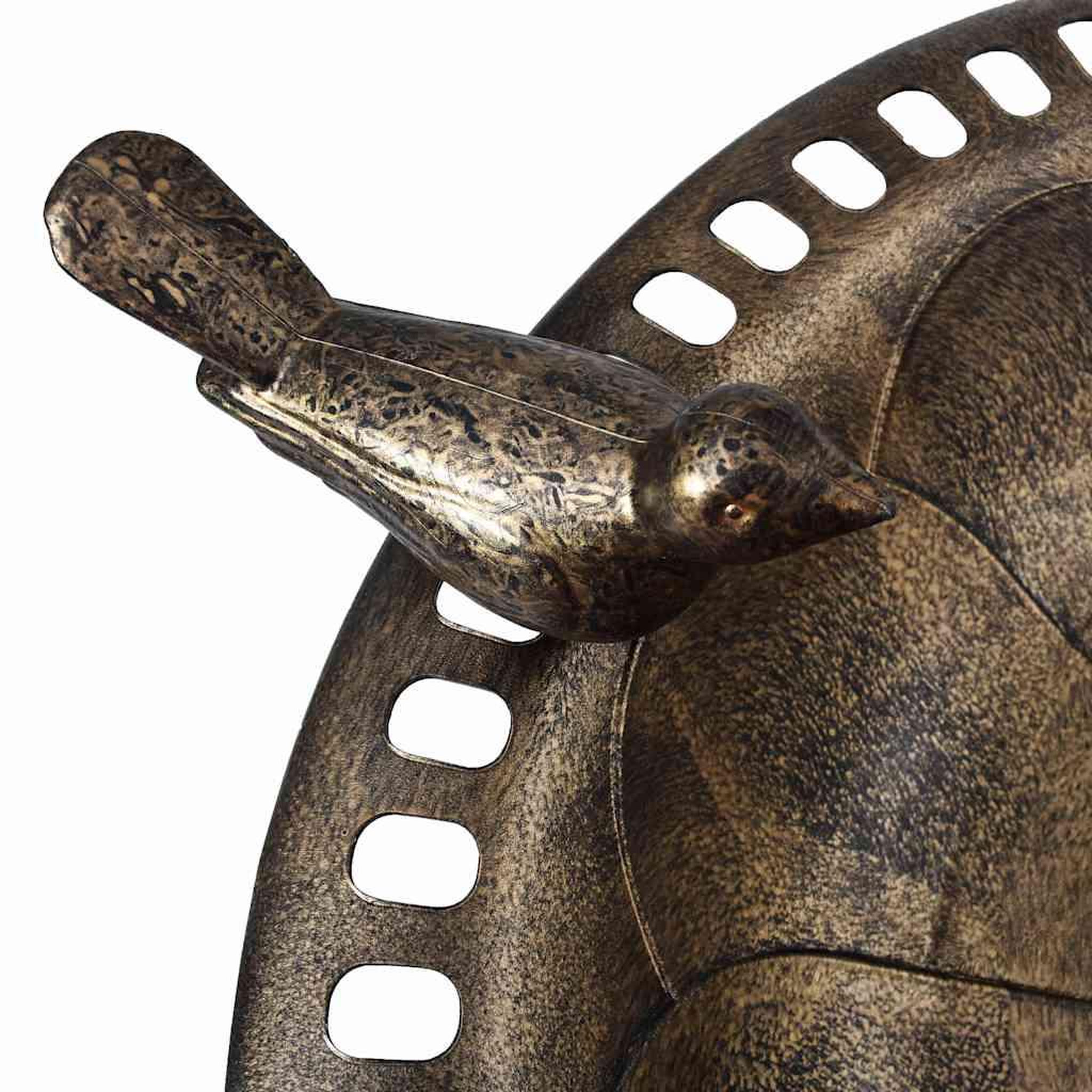 Voir la diapositive 4 : VIDAXL Baignoire de jardin pour oiseaux bronze plastique