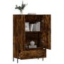 Voir la diapositive 4 : VIDAXL Buffet haut chene fume 69,5x31x115 cm bois d'ingenierie