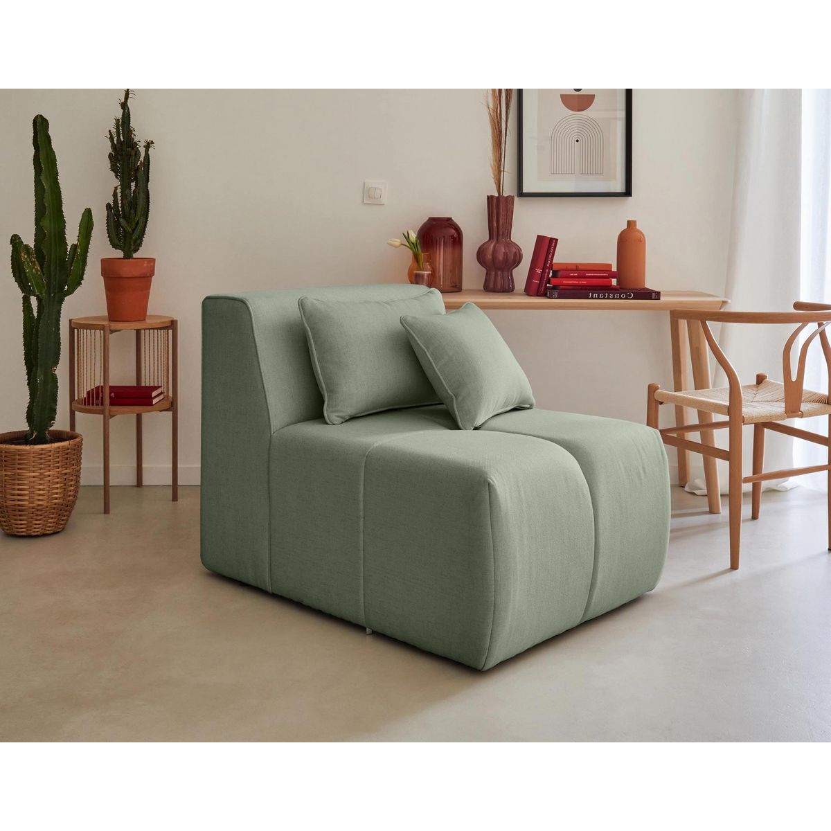 LISA DESIGN Caracas - canapé modulable d'angle droit - 5 places - en tissu