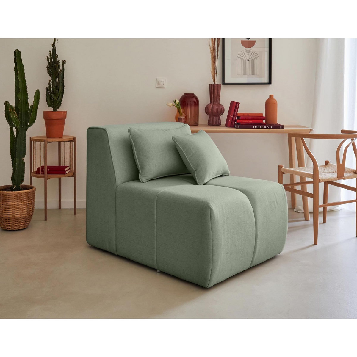 LISA DESIGN Caracas - canapé modulable d'angle droit - 5 places - en tissu