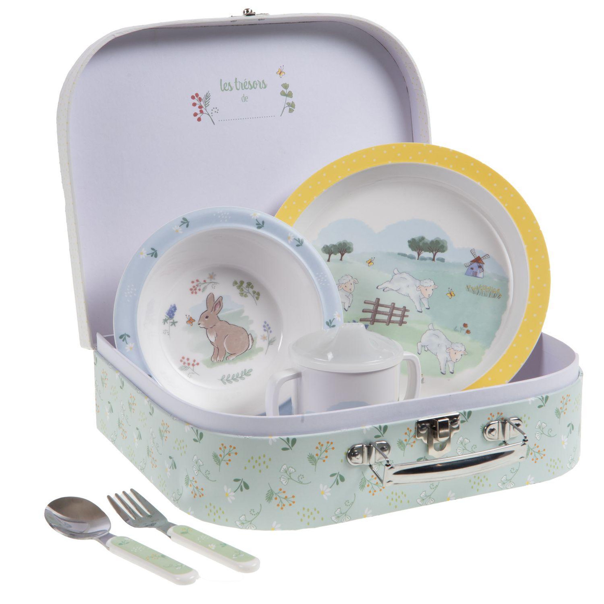 Amadeus Valisette coffret set repas 5 pièces campagne