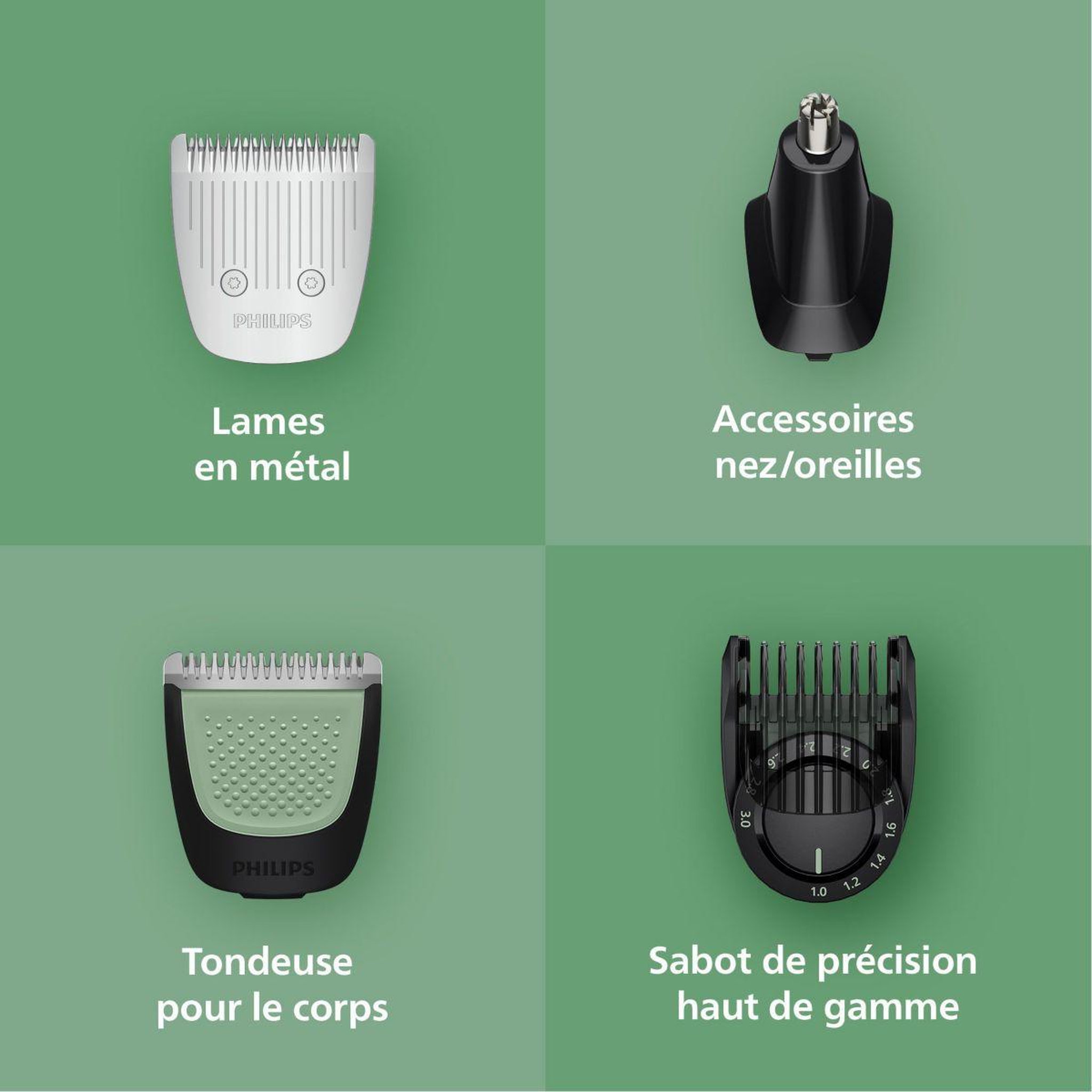 Voir la diapositive 5 : Philips Tondeuse multi usages mg9531/15 series 9000