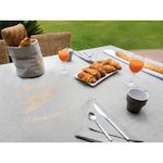 SOLEIL D'OCRE Nappe en coton rectangle anti-tâches BAGUETTE. Coloris disponibles : Gris