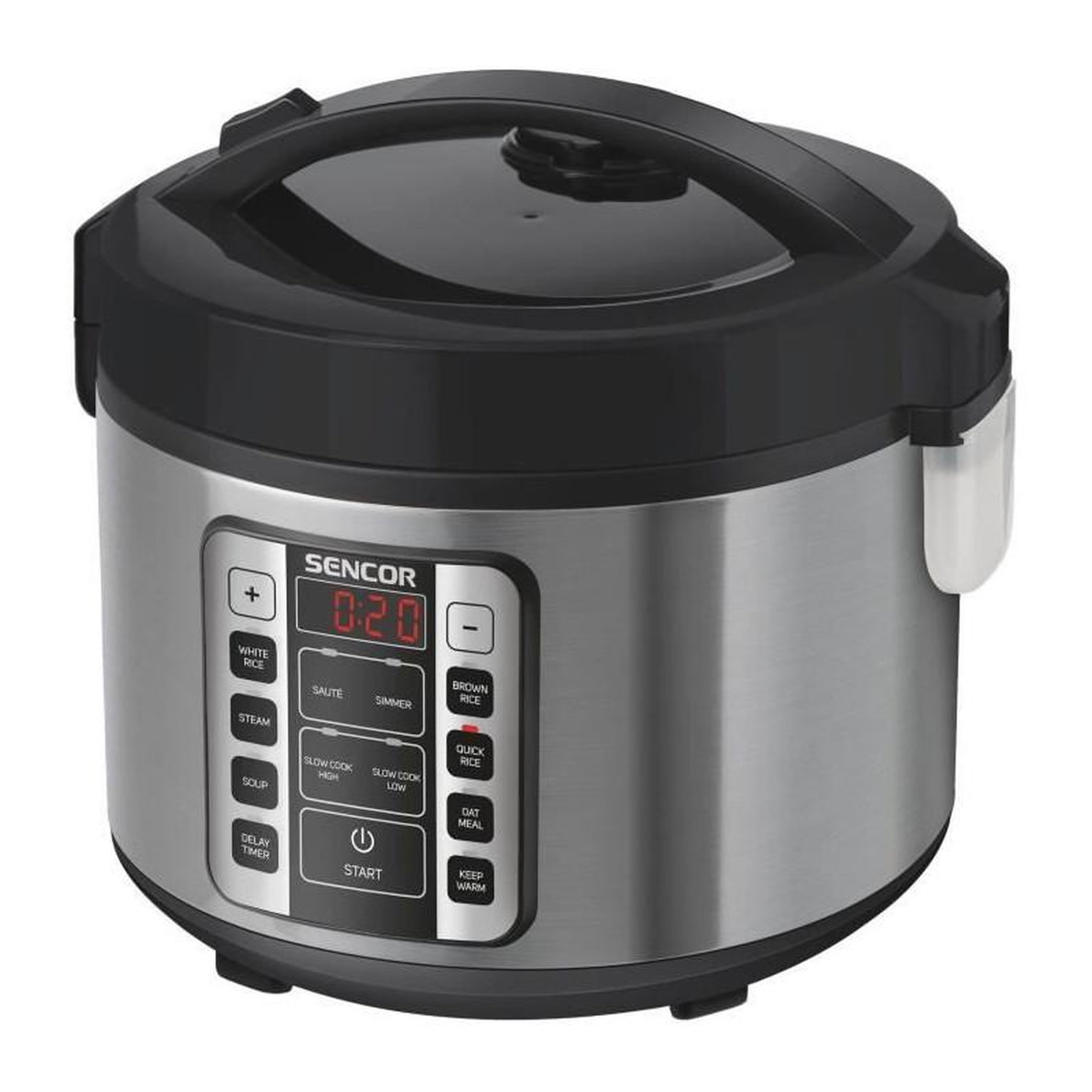 SENCO Cuiseur a riz multifonctionnel - SENCOR - SRM 3151BK - 700 W - 1,5 L - Acier inoxydable