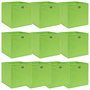 Voir la diapositive 1 : VIDAXL Boîtes de rangement 10 pcs Vert 32x32x32 cm Tissu