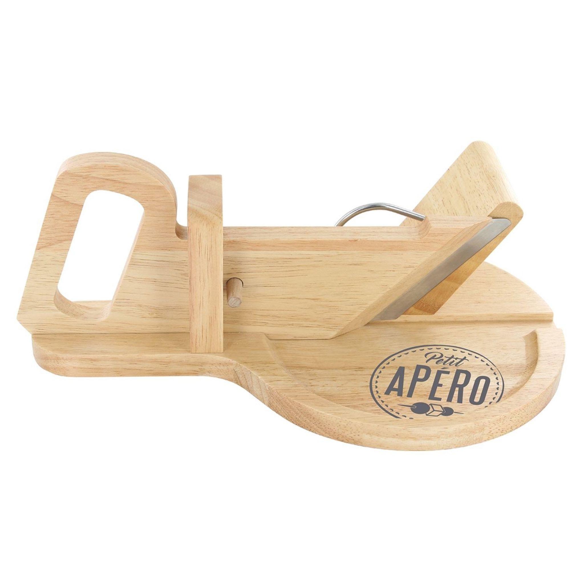 The Home Deco Factory Trancheuse à charcuterie en bois - 30 x 20 cm - Ronde