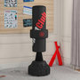 Voir la diapositive 2 : HOMCOM Sac de frappe boxe sur pied punching ball autoportant cible de touche réglable ventouses antidérapantes noir