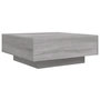 Voir la diapositive 3 : VIDAXL Table basse avec lumieres LED sonoma gris 80x80x31 cm