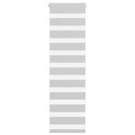 VIDAXL Store zebre gris clair largeur du tissu 40,9 cm polyester