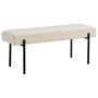 Voir la diapositive 1 : LISA DESIGN Romeo - banc - tissu bouclette - 100 cm