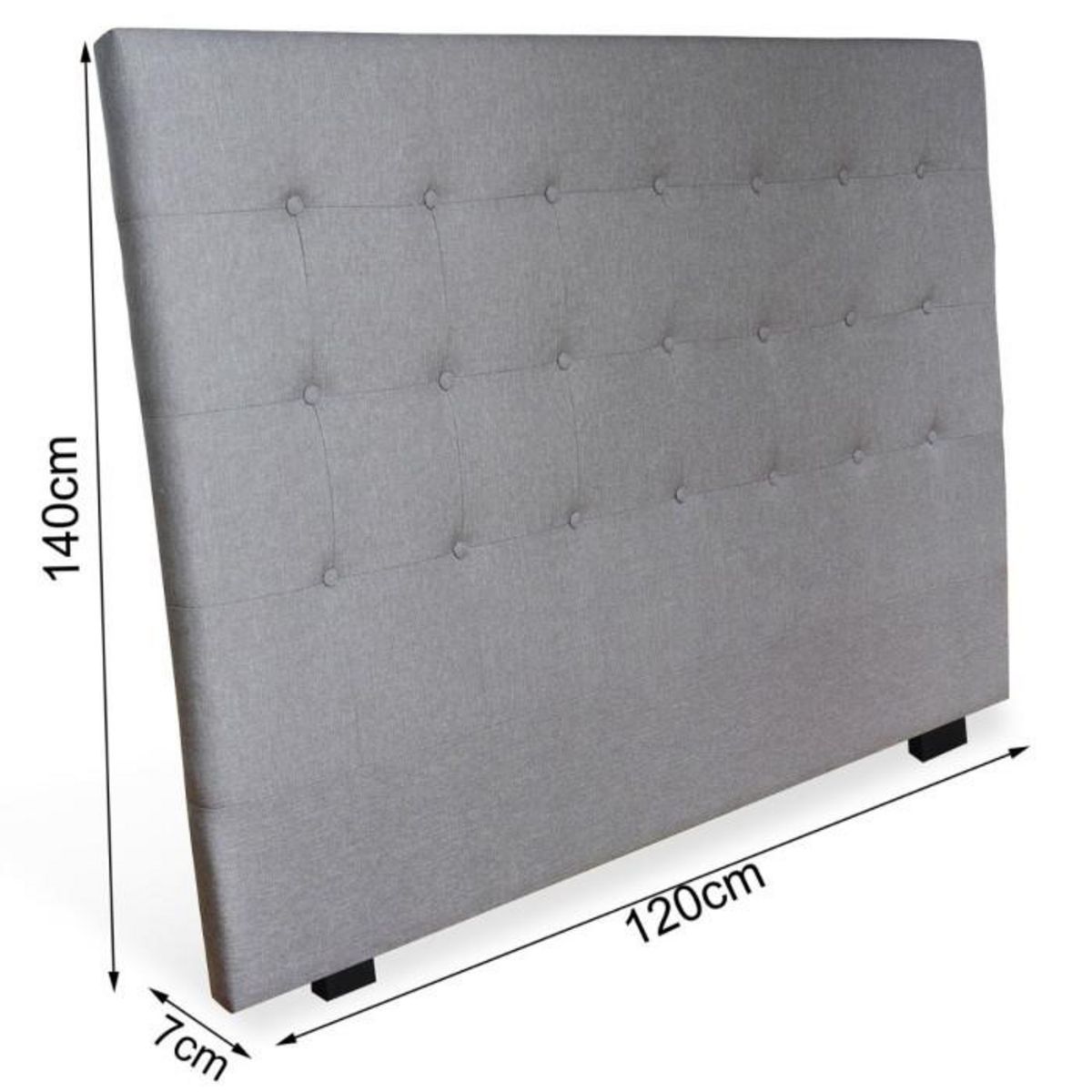 Paris Prix Tête de Lit Capitonnée  Amor  160cm Taupe