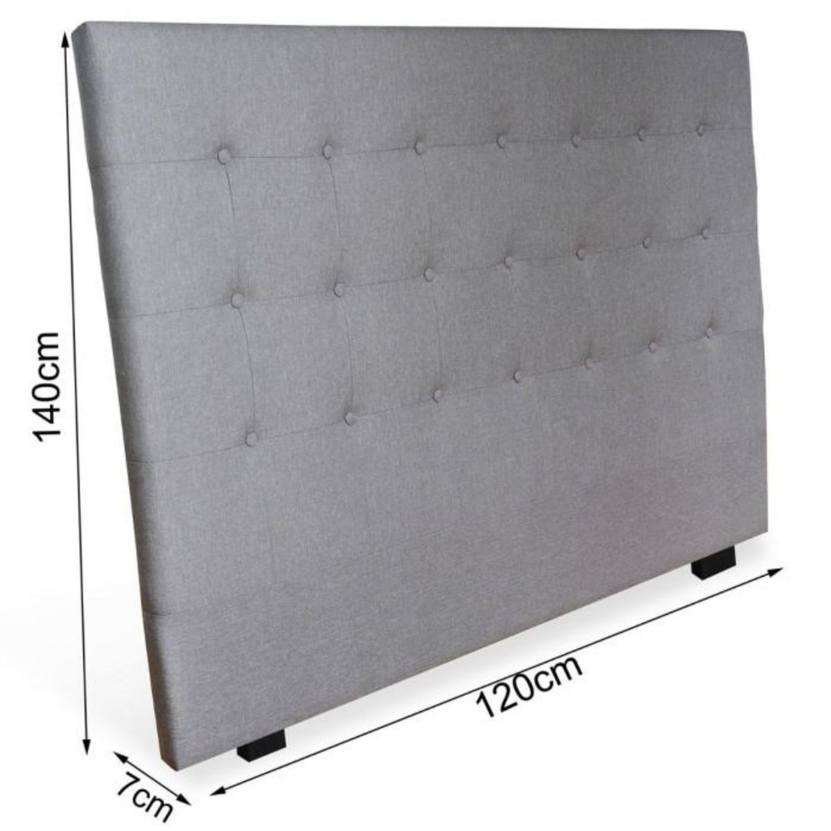 Paris Prix Tête de Lit Capitonnée  Amor  160cm Taupe