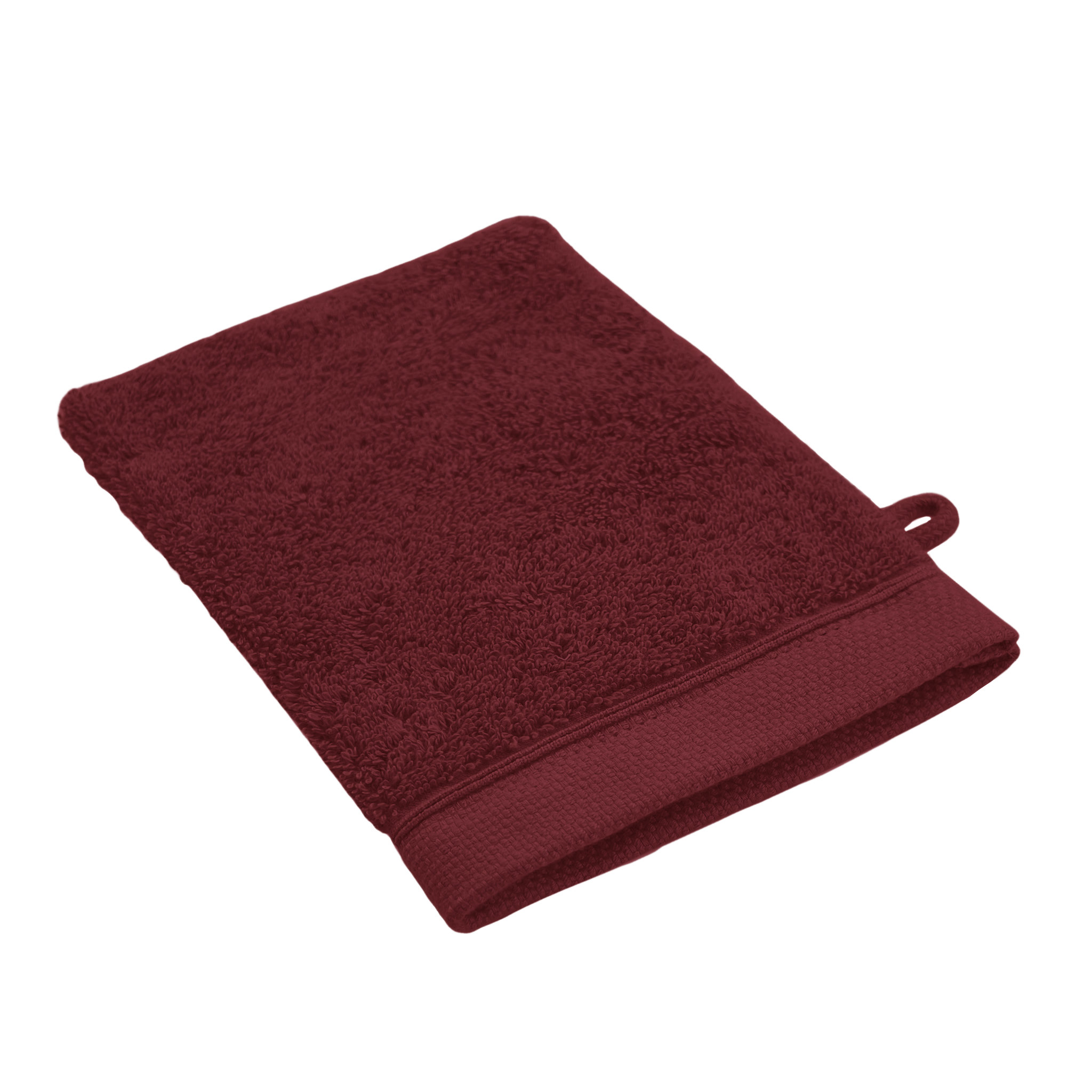 Voir la diapositive 2 : Lot de 2 gants de toilette uni en coton 600 g/m²