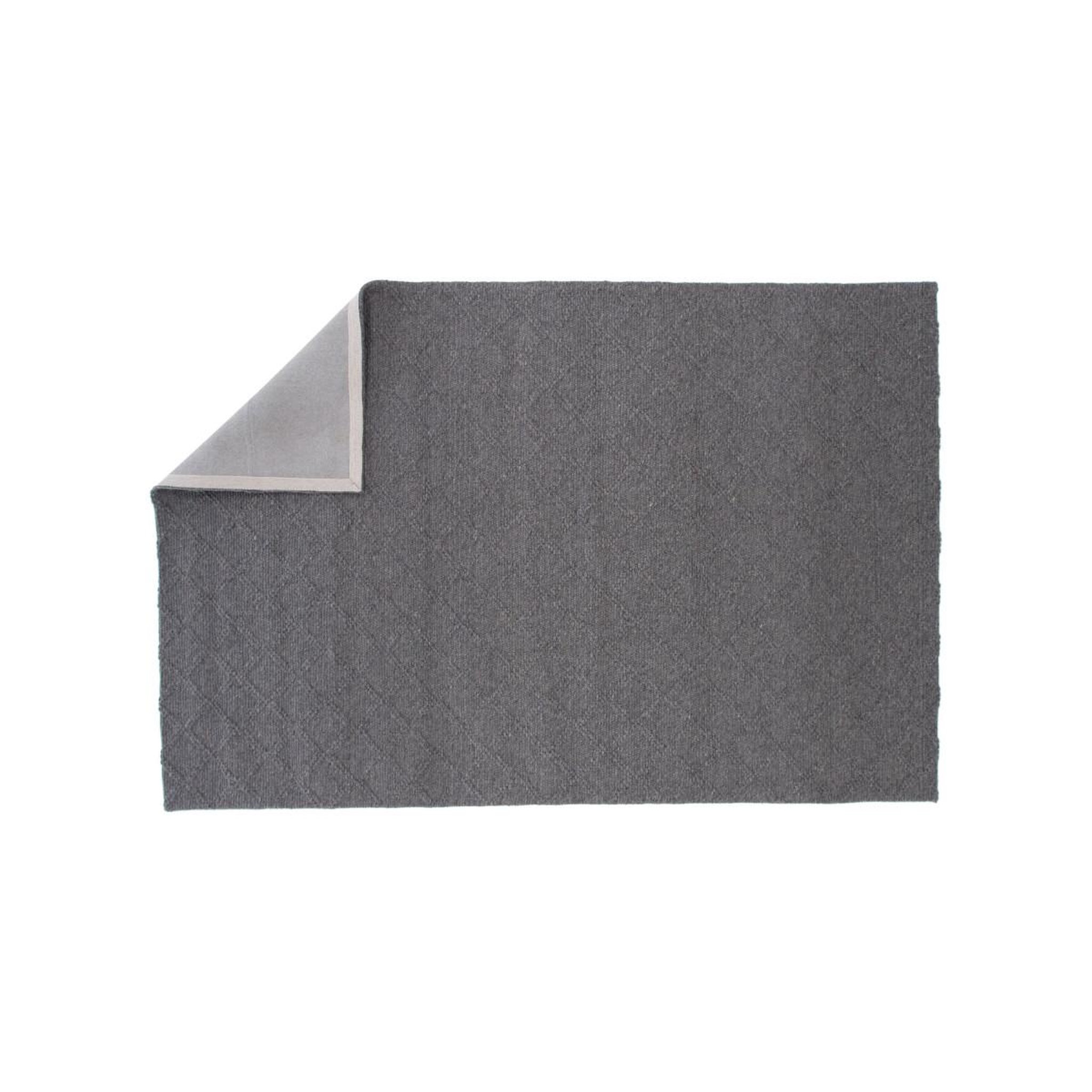 Voir la diapositive 2 : Paris Prix Tapis déco en laine  cloudy  200x300cm gris