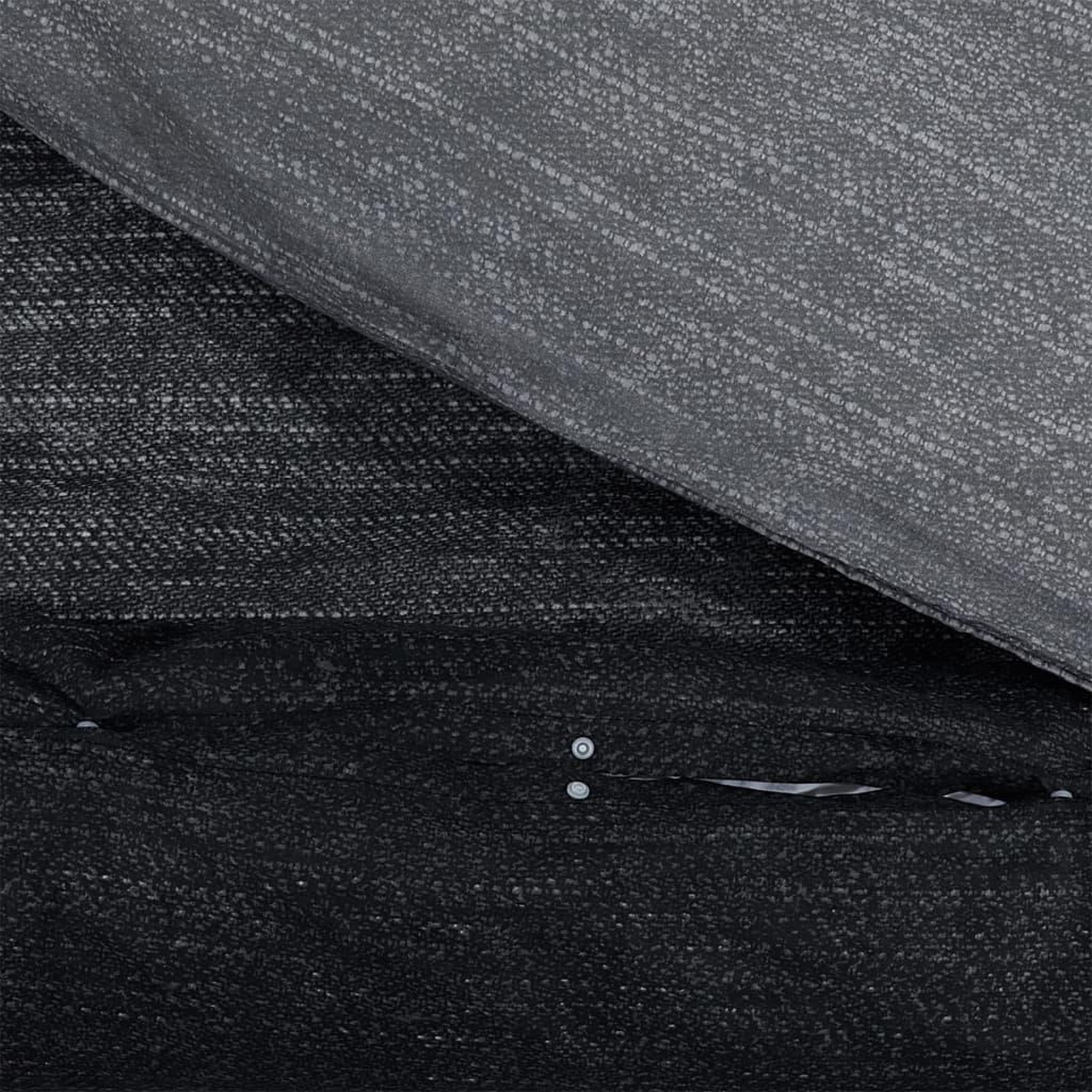 Voir la diapositive 4 : VIDAXL Ensemble de housse de couette gris fonce 200x200 cm Coton