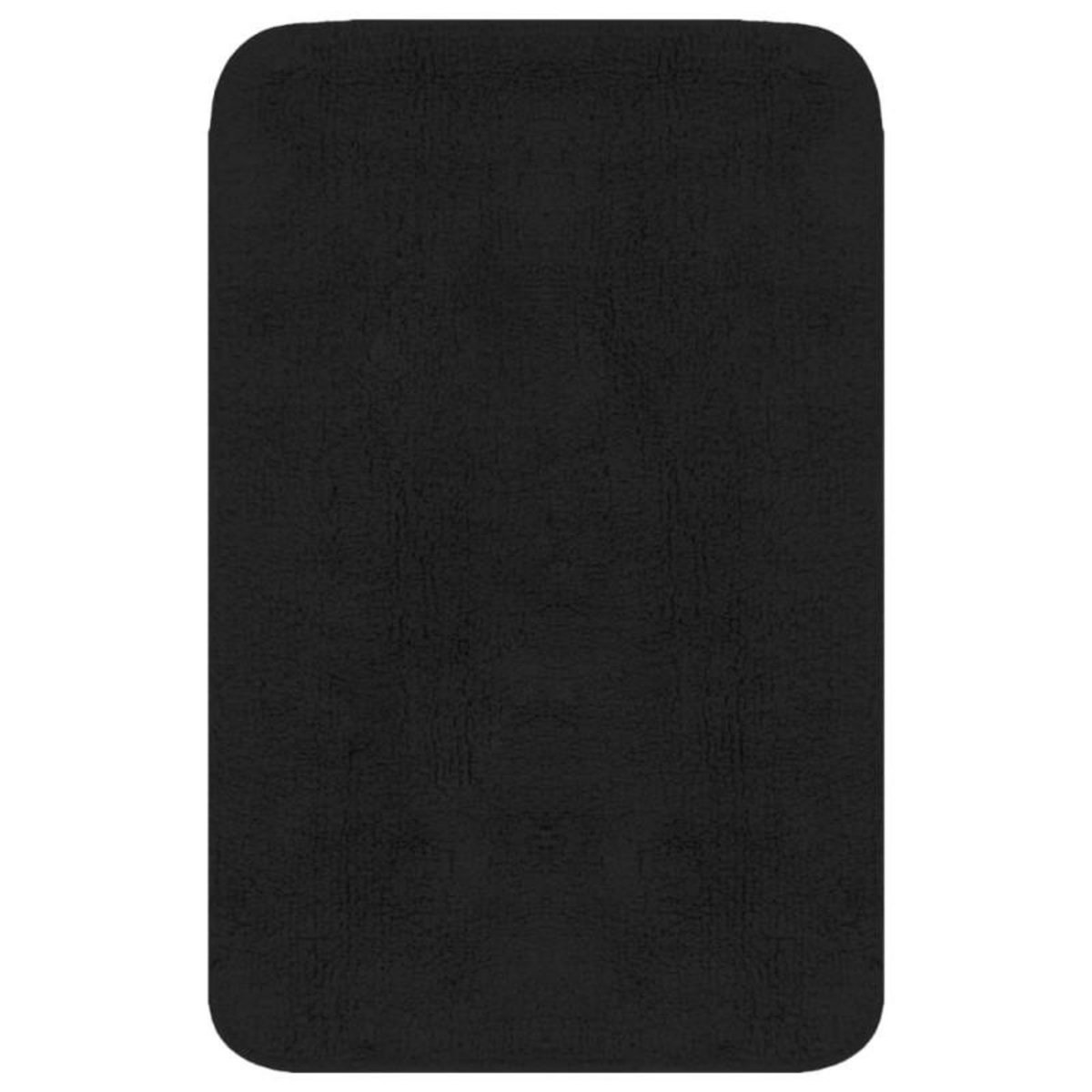 VIDAXL Jeu de tapis de salle de bain 3 pcs Tissu Anthracite