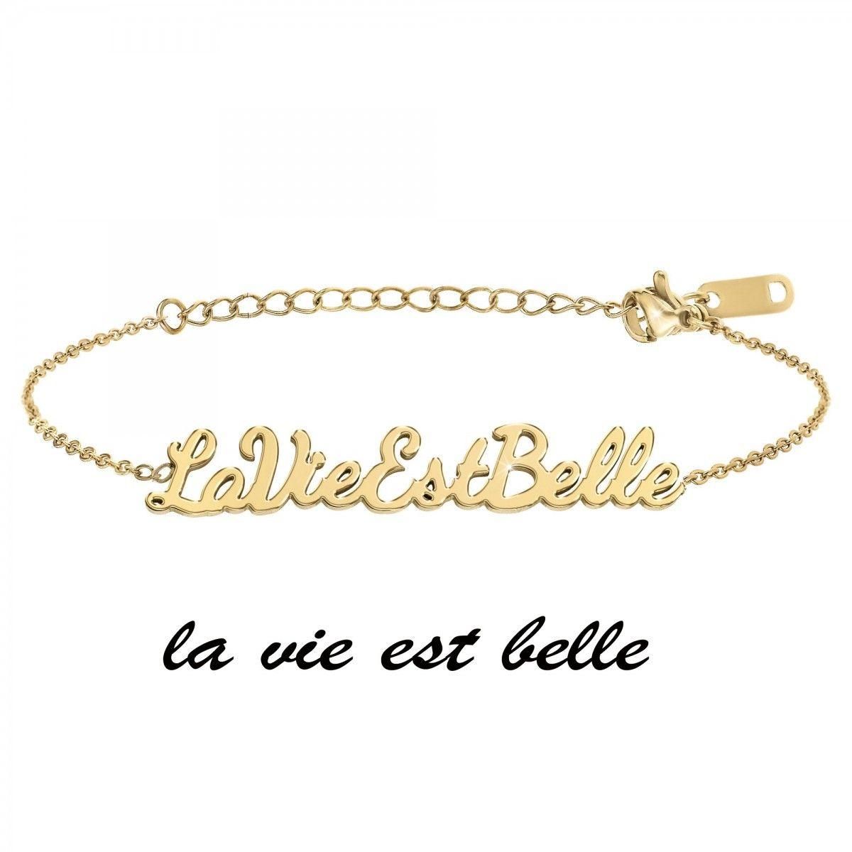 SC CRYSTAL La vie est belle - Bracelet à message