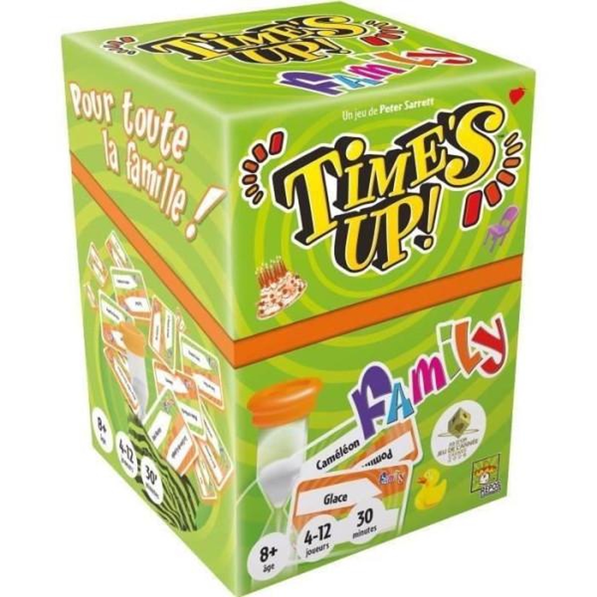 Voir la diapositive 2 : Asmodee Repos production | time's up! : family - version verte | jeu de société | a partir de 8 ans | 4 a 12 joueurs | 30 minutes