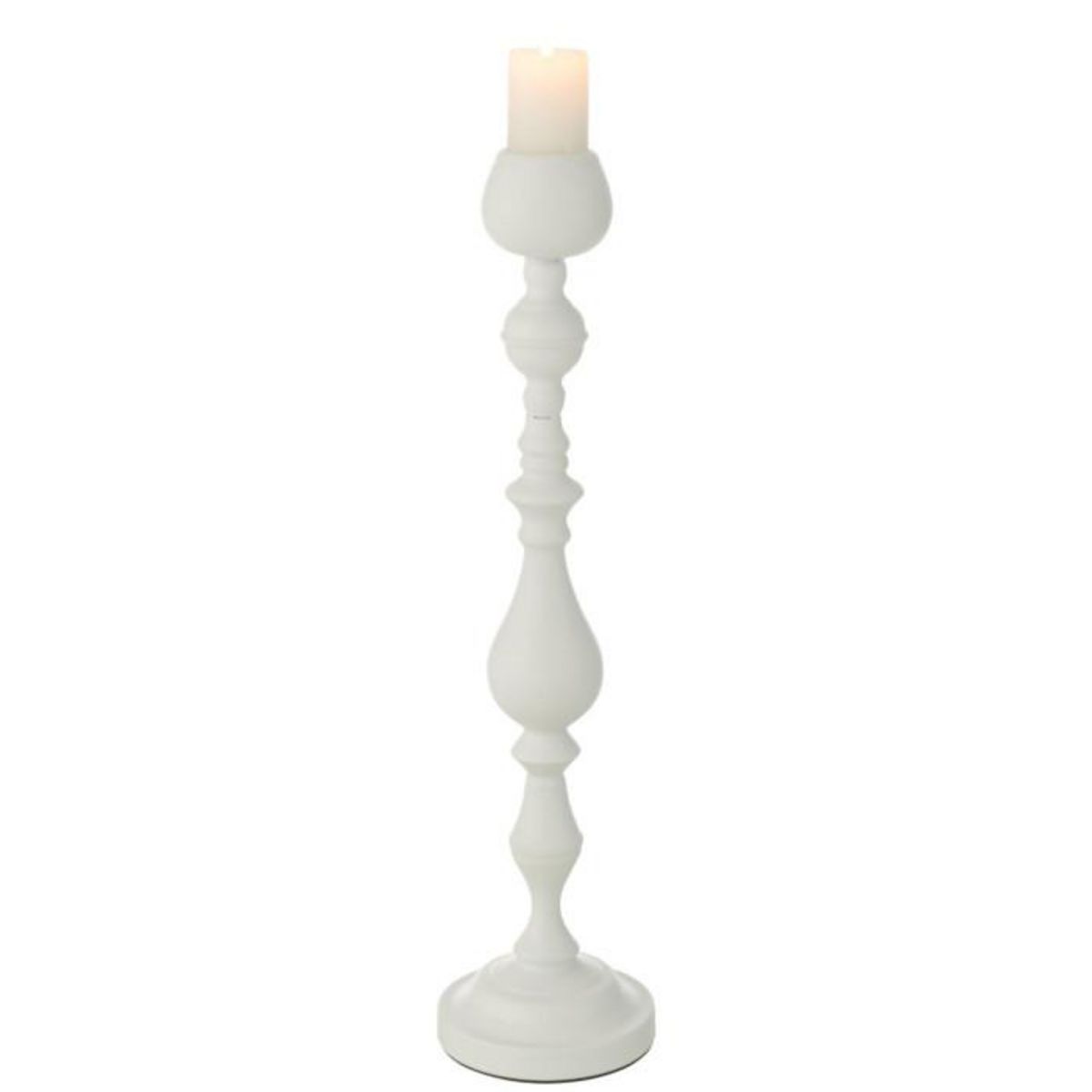 Paris Prix Bougeoir en Métal  Monarchy  57cm Blanc