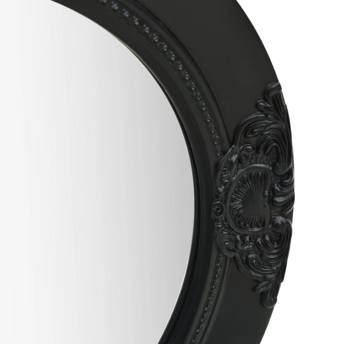 VIDAXL Miroir mural style baroque 50 cm noir