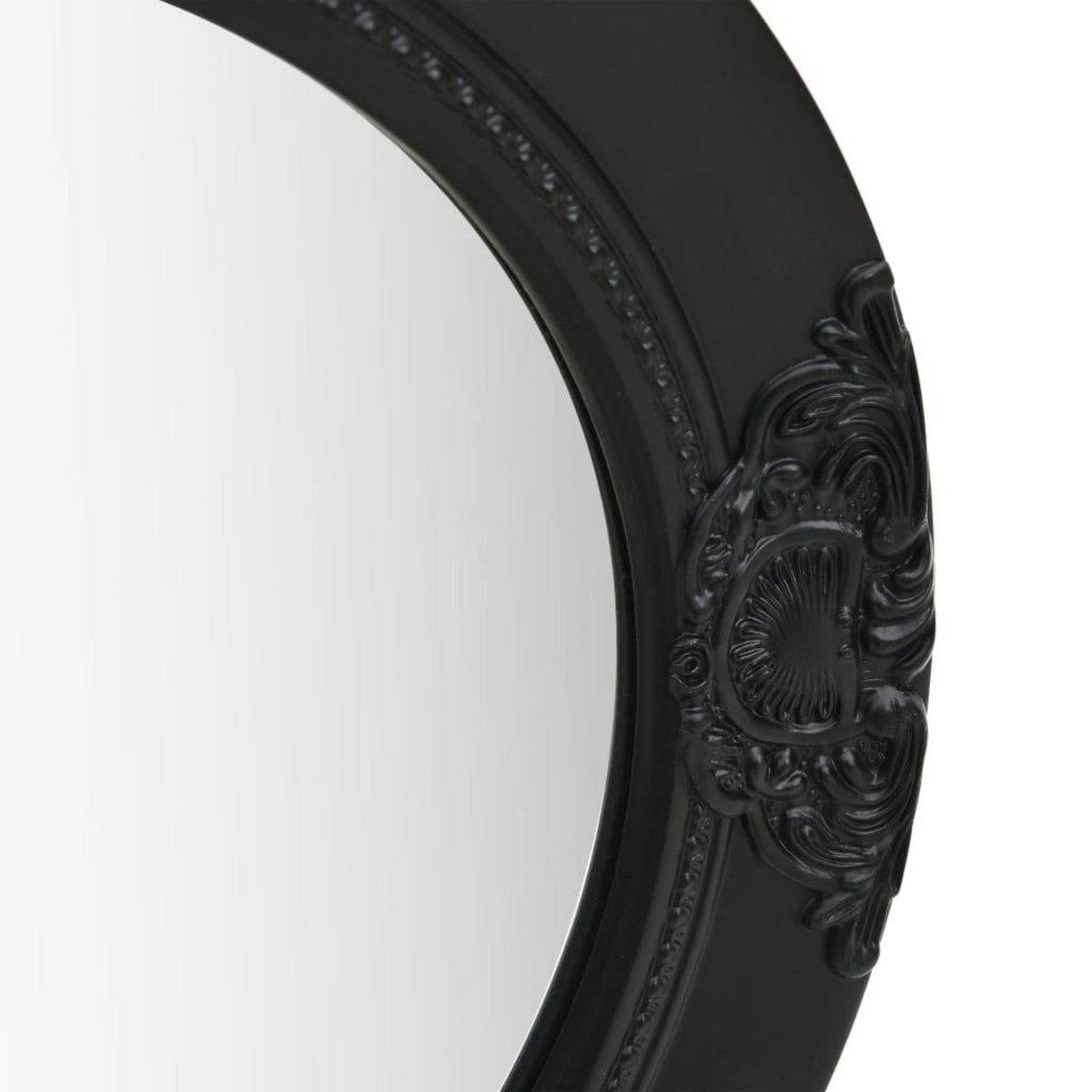 VIDAXL Miroir mural style baroque 50 cm noir