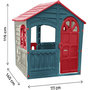 Voir la diapositive 3 : Habitat et Jardin Cabane enfant en plastique   FUN  - 140 x 111 x 115 cm - Bleu