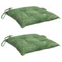 Voir la diapositive 3 : VIDAXL Coussins de chaise lot de 2 a motif de feuilles 50x50x7 cm