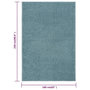 Voir la diapositive 6 : VIDAXL Tapis a poils courts 160x230 cm Bleu