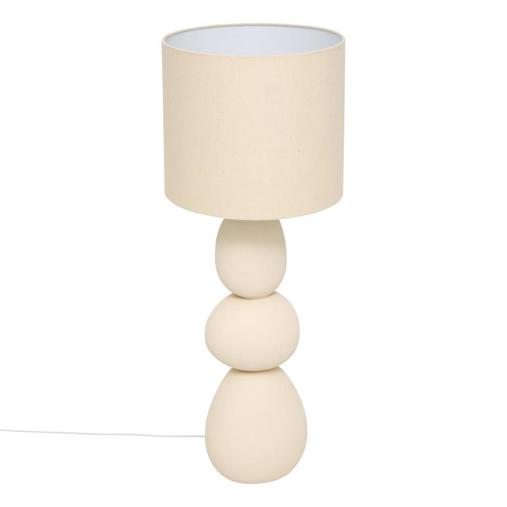 ATMOSPHERA Lampadaire design en céramique  alitha  100cm beige