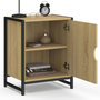 Voir la diapositive 6 : ID MARKET Lot de 2 tables de chevet DETROIT 1 porte design industriel