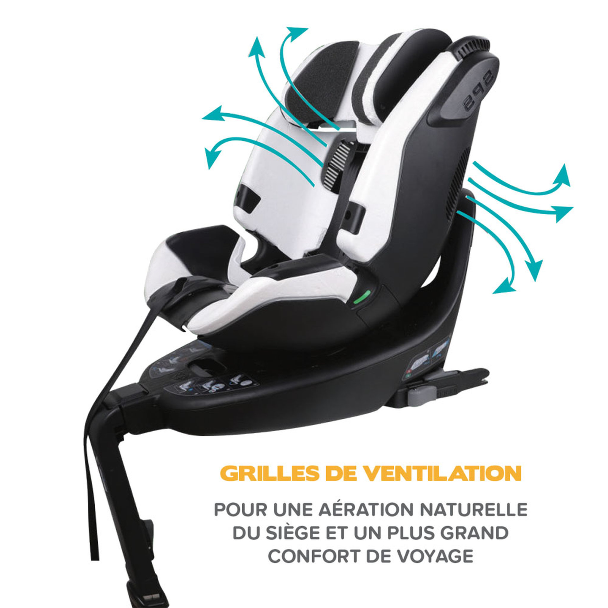 Voir la diapositive 5 : NADO X MIGO Siège auto i-Size O6 40-125 cm - Nado x Migo - coloris noir