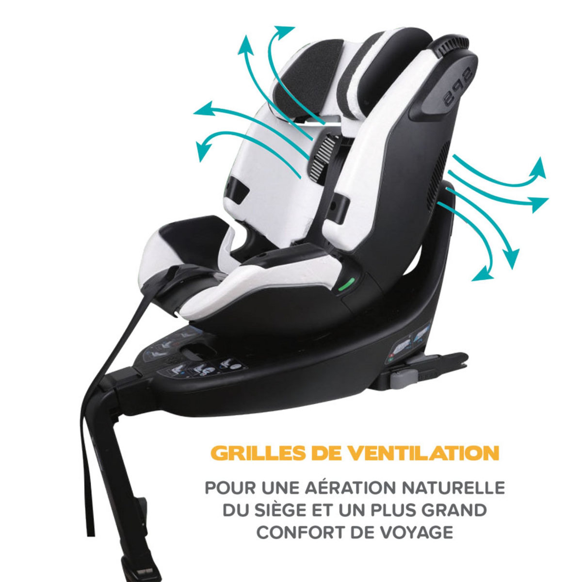 NADO X MIGO Siège auto i-Size O6 40-125 cm - Nado x Migo - coloris noir