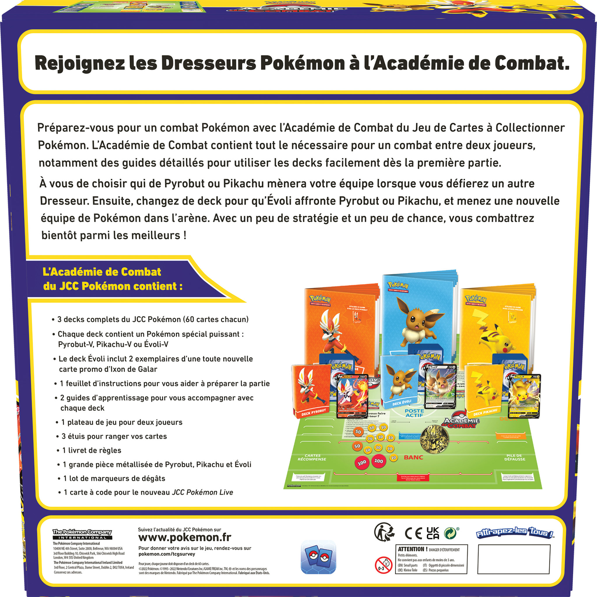 Voir la diapositive 2 : POKEMON Coffret Académie de Combat Pokémon 2nd édition