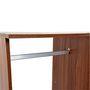 Voir la diapositive 5 : HOMCOM Armoire penderie armoire de rangement mobile panneaux de particules coloris chêne moyen
