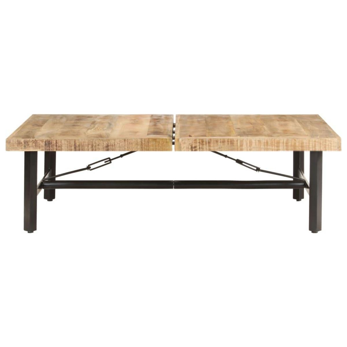 VIDAXL Table basse 142x90x42 cm Bois de manguier massif