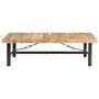 Voir la diapositive 2 : VIDAXL Table basse 142x90x42 cm Bois de manguier massif