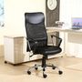 Voir la diapositive 2 : VS VENTA-STOCK Chaise de Bureau Campus relevable et Fauteuil inclinable en Simili Cuir Noir