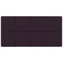 Voir la diapositive 3 : VIDAXL Panneaux muraux 12 pcs Violet 60x30 cm Tissu 2,16 m^2