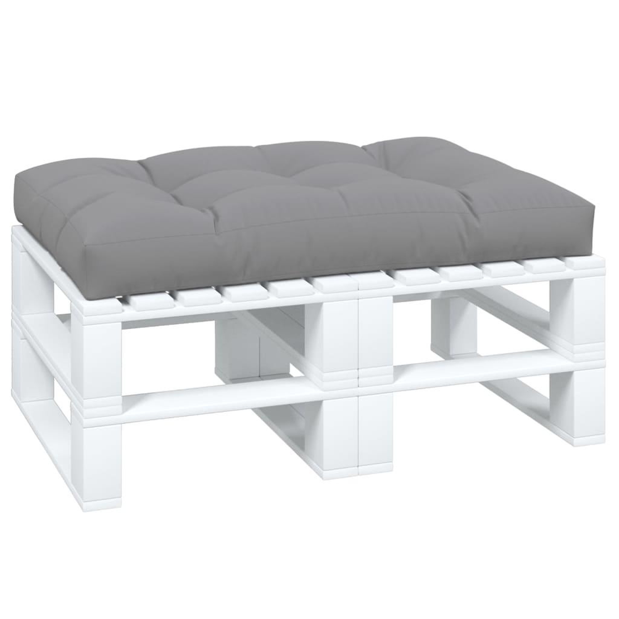 Voir la diapositive 3 : VIDAXL Coussin de palette 120x80x12 cm gris tissu