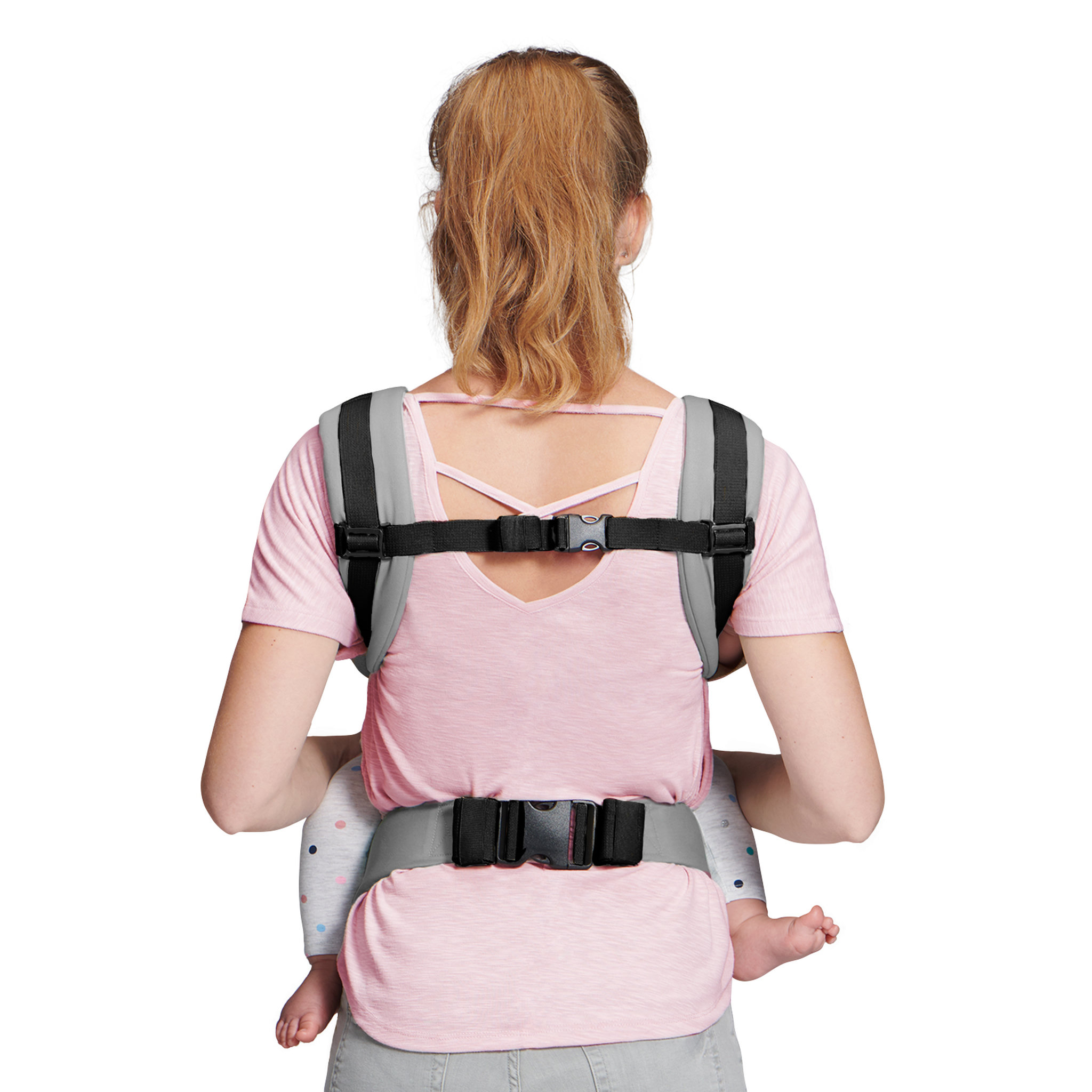 Voir la diapositive 5 : KINDERKRAFT Porte bébé ergonomique Nino gris