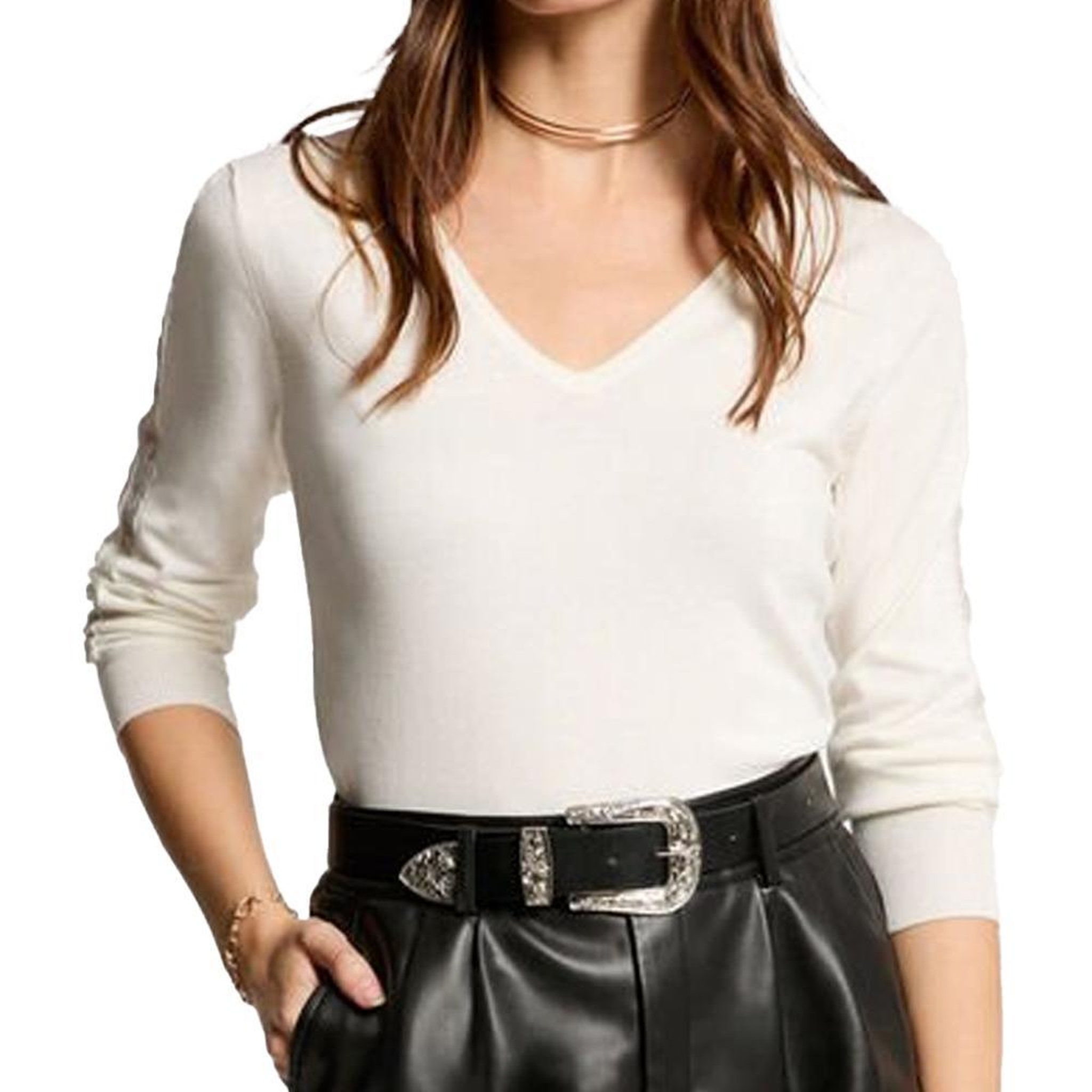 Voir la diapositive 1 : MORGAN Pull Blanc Femme Morgan  MIELO