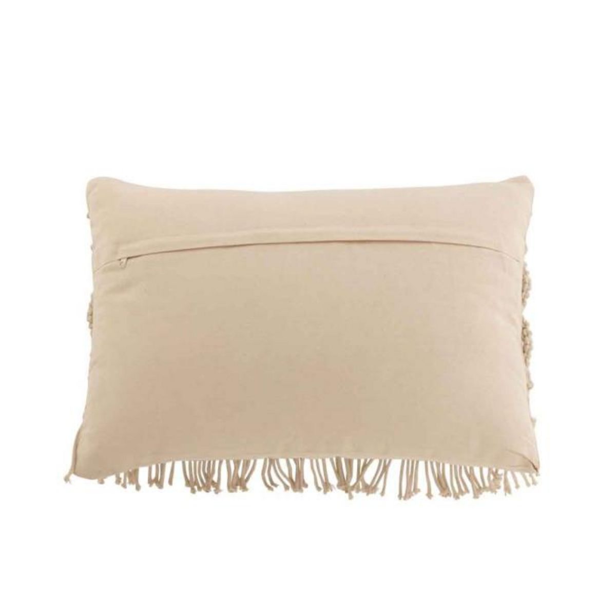 Paris Prix Coussin Déco à Franges  Cosy  40x60cm Beige