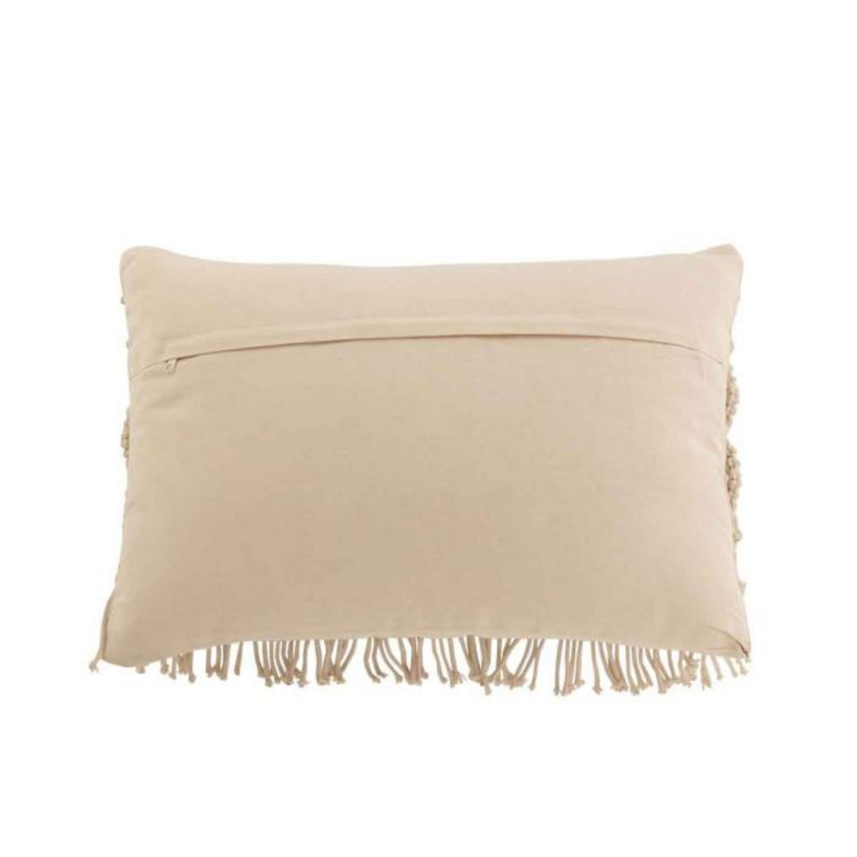 Paris Prix Coussin Déco à Franges  Cosy  40x60cm Beige