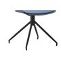 Voir la diapositive 4 : CONCEPT USINE Chaise design avec accoudoirs bleu foncé ANAÏS