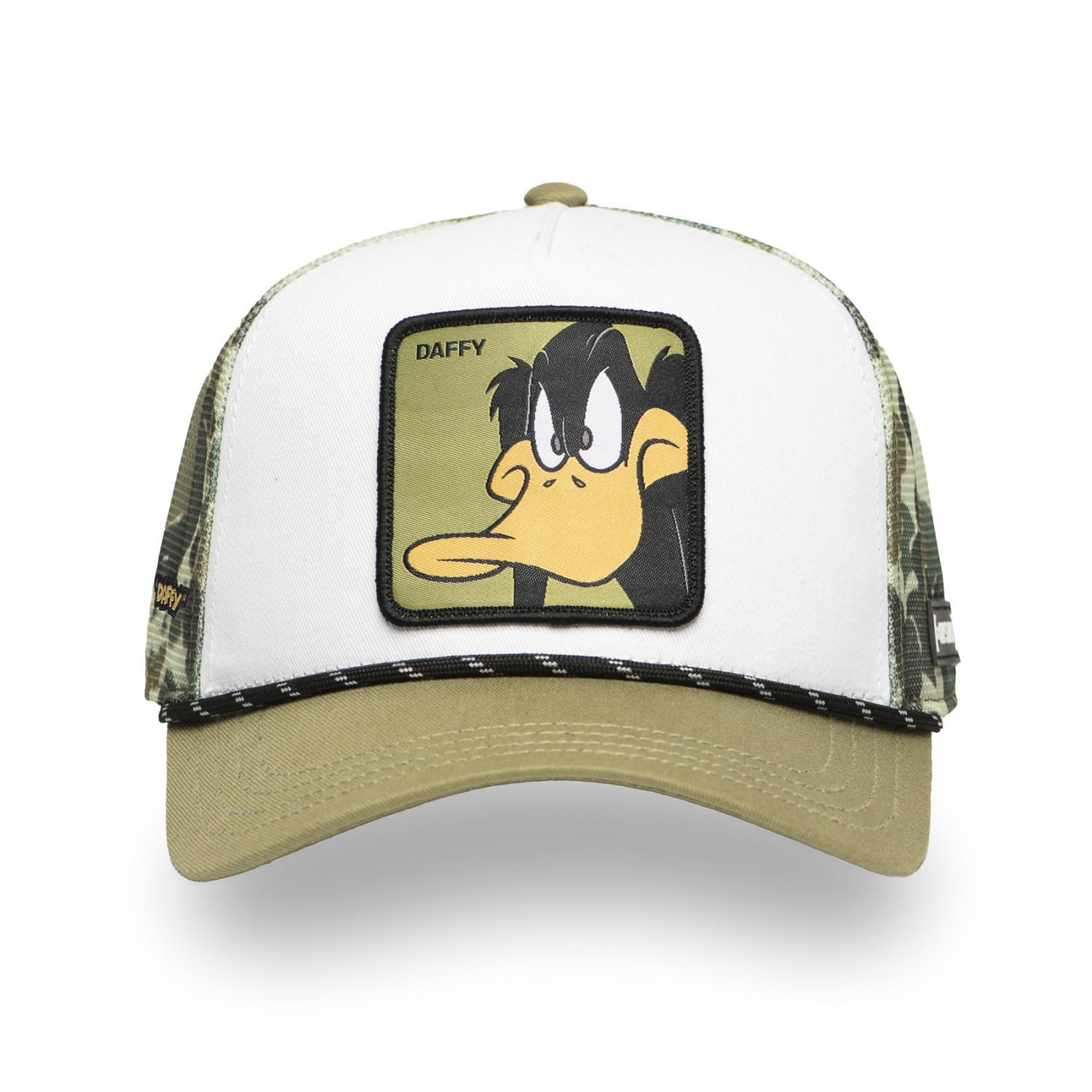 Voir la diapositive 2 : CAPSLAB Casquette trucker premium avec filet looney tunes daffy camo