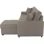 MARKET24 Canapé d'angle convertible réversible 4 places - Tissu beige - Contemporain - L 244 x P 151 x H 90 - HAMILTON